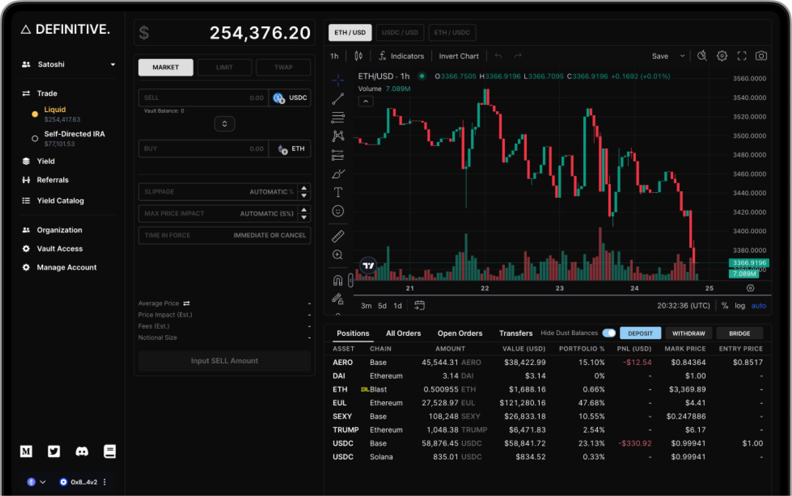 MEV Blocker or Matcha DEX aggregator dashboard