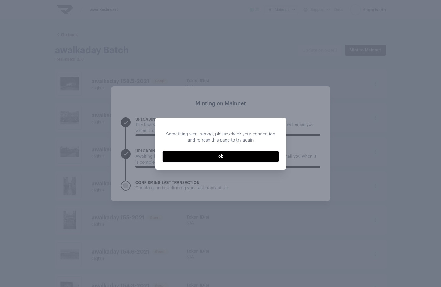 Flashbots Protect RPC dashboard
