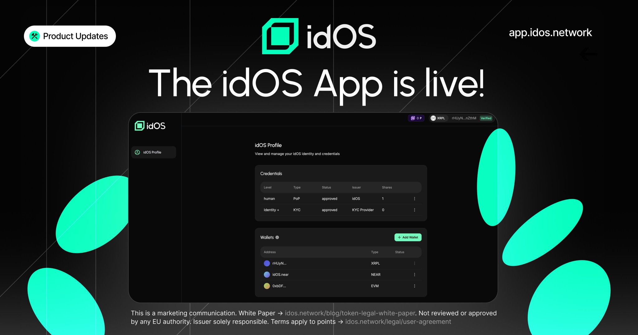 Wallchain user intent submission interface